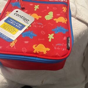 Contigo Kids Red Dinosaur Insulated Lunch Bag